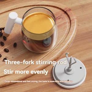 Nouvelle tasse de bureau portable avec revêtement intérieur en verre, tasse à mélange automatique électrique pour café et thé, pour une utilisation en déplacement - Product Image 4