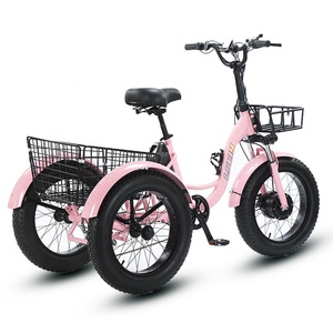 Triciclo a Pedali per Adulti in Alluminio, Bicicletta a <span class=keywords><strong>3</strong></span> <span class=keywords><strong>Ruote</strong></span>, Triciclo Cargo Economico per Adulti - Product Image 4