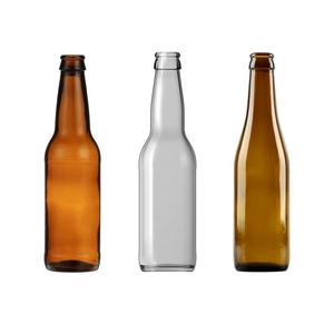 Wholesale200ml 250ml 330ml 500ml Bouteille de boisson en verre de soda transparent pour jus 500ml Bouteille en verre de bière avec <span class=keywords><strong>bouchon</strong></span> couronne - Product Image 6