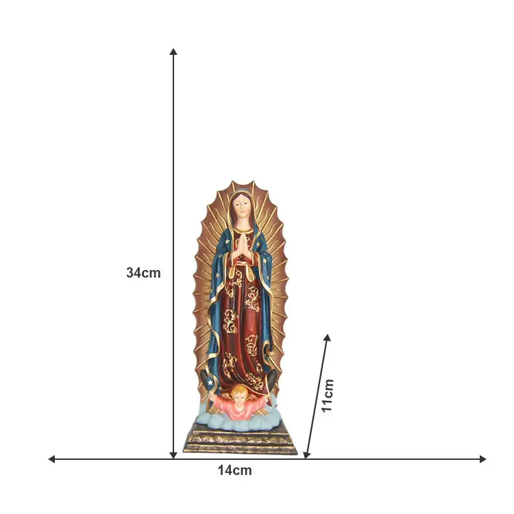 Jixin Oem Odm Hot Koop Religieuze Serie Heilige Maria En Baby Jesus Beeldje Voor Katholieke Home Decoratie Hars Ambachten