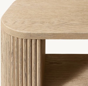 Ensemble de meubles de salon en <span class=keywords><strong>bois</strong></span> massif de style moderne minimaliste et luxueux, avec bordure en chêne, table <span class=keywords><strong>console</strong></span> - Product Image 4
