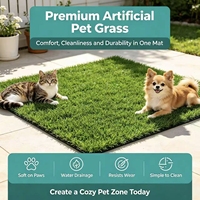 Gazon artificiel résistant à l'usure pour animaux de compagnie, gazon synthétique à faible entretien, gazon artificiel idéal pour les enclos pour chiens et les balcons