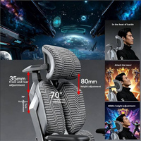 Fauteuil Chameleon 6D personnalisable avec logo - Chaise de bureau ergonomique pivotante pour jeux sur ordinateur avec repose-pieds