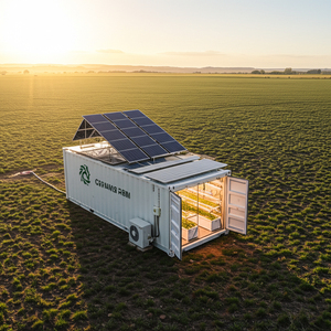 Contenedor Agrícola para Cultivo en Invernadero, con Energía Solar, Edificios Prefabricados Funcionales, Casas Prefabricadas, Contenedor de Cultivo - Product Image 2