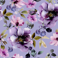Tela de crepé de gasa suave con estampado de flores y colores personalizados para vestidos, estilo Hutterite de Canadá, ¡gran oferta!