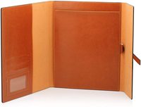 Grosir Folder Portofolio Padfolio Kulit Vegan dengan Logo Kustom
