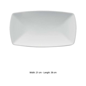 จานเสิร์ฟทรงสี่เหลี่ยมโตเกียว 36 × 21 ซม. ซัตตูร์เนีย - Product Image 3