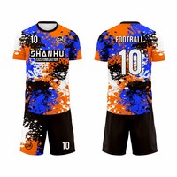 Maillot de football personnalisé, t-shirt, impression par sublimation, polyester, homme, femme, ensemble 2 pièces pour les sports de plein air, maillot de l'équipe de France