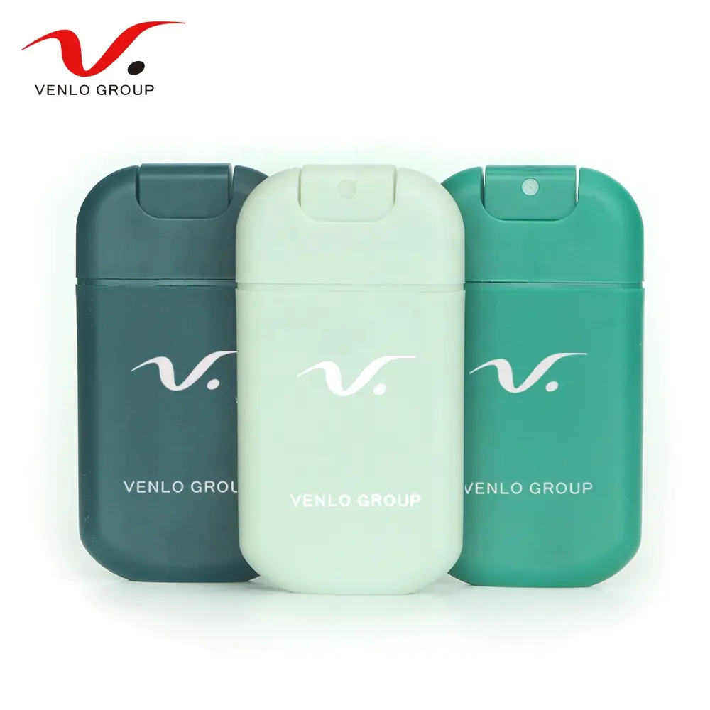 Venlo Nhóm Nhựa Refillable 30 Ml Pocket Mist Rượu Phun Chai Thẻ Tín Dụng Phun Chai Tay Khử Trùng Phun Trong Chai