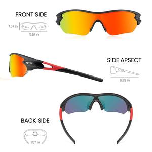 Lunettes de soleil de sport personnalisées TR90 UV400 polarisées avec protection UV, photochromiques, pour le cyclisme, avec verres en PC légers, pour la course à pied - Product Image 4