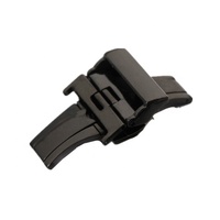 Boucle de montre de luxe 16 mm 18 mm 20 mm, fermoir papillon en acier inoxydable noir poli et or rose pour montre Armani