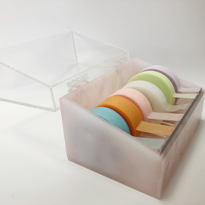 Hộp Đựng Băng Dính Lông Mi Acrylic Nhãn Hiệu Riêng Đá Cẩm Thạch Màu Hồng Cho 6 Miếng Băng Dính Lông Mi 10 Cái - Product Image 4