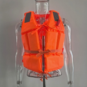 سترة إنقاذ للكبار من PFD برتقالي فلوري بسعر رخيص مع شرائط عاكسة للرياضات المائية - Product Image 2