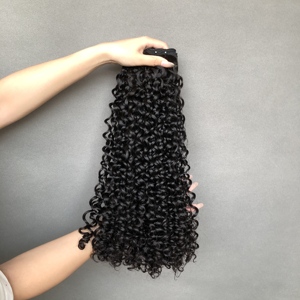 <span class=keywords><strong>Prix</strong></span> usine 100% cheveux humains vierges brésiliens armure incroyable Curl pour les femmes brésiliennes africaines cheveux 26 pouces longueur étirée - Product Image 3
