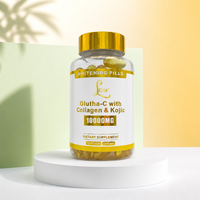 Capsules de collagène Glutha C et d'acide kojique de qualité supérieure, complément alimentaire de santé, produits finis, emballage, fournisseur en gros