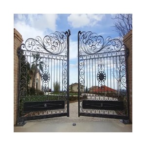 Puerta de <span class=keywords><strong>Hierro</strong></span> Forjado Económica Ace <span class=keywords><strong>con</strong></span> Diseño de Uvas, Puerta <span class=keywords><strong>y</strong></span> Valla de <span class=keywords><strong>Hierro</strong></span> Forjado - Product Image 4