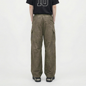 Pantalon cargo <span class=keywords><strong>pour</strong></span> homme, coupe large, ample, 100% polyester, lourd, brodé, multi-poches, streetwear, hip hop, Y2K, coupe ample, OEM - Product Image 3