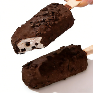 Oferta Especial: Helado Crujiente con Cobertura de Chocolate y Sabor a Vainilla, Postre Congelado Exótico, Viral Oreo Popsicle, Helado Sándwich - Product Image 1