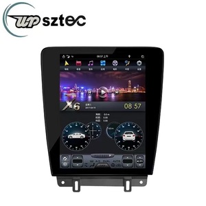 12.1 Inch Màn Hình Thẳng Đứng Phong Cách Xe DVD Với Android 9.0 4 + 64 GB Chuyển Hướng Xe Cho Ford <span class=keywords><strong>Mustang</strong></span> 2010 2013 Xe Video Máy Nghe Nhạc - Product Image 1