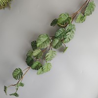 C-371 nordique ameublement modèle en caoutchouc souple tortue dos plantes vertes rotin feuilles vigne artificielle décorations de Table de mariage