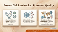 Coupes de cou de poulet congelées Halal en gros IQF pour l'exportation, coupes de cou de poulet congelées en vrac, abats de volaille nettoyés, cage à poulets