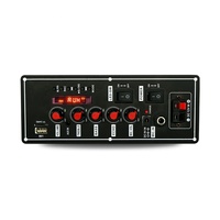 Modul Bluetooth MP3 Penguat Daya Speaker Trolley, Pemutar MP3 Bluetooth, Papan Mikrofon Nirkabel Bluetooth, Baterai 7.4V 2x10W