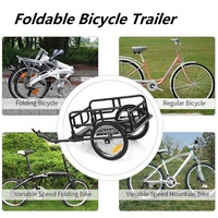 Chariot utilitaire pliable et réglable pour vélo, remorque à bagages, chariot de transport