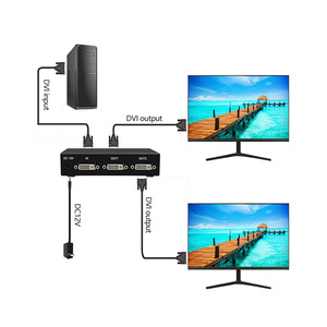 Pinwei 1080P <span class=keywords><strong>2</strong></span> Cổng <span class=keywords><strong>DVI</strong></span> <span class=keywords><strong>Splitter</strong></span> 1x2 <span class=keywords><strong>1</strong></span> Trong <span class=keywords><strong>2</strong></span> ra <span class=keywords><strong>DVI</strong></span> Phân Phối <span class=keywords><strong>Splitter</strong></span> Hỗ Trợ <span class=keywords><strong>1</strong></span>.65Ghz - Product Image 1