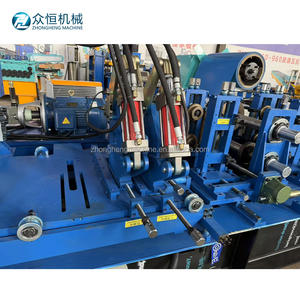 Vollautomatische <span class=keywords><strong>C</strong></span>-Profil-Rollformmaschine Leichtbau-Stahlprofiliermaschine - Product Image 4