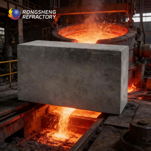 Ladrillos Refractarios de Carbono de Magnesio de Alta Temperatura, Bloques de Ladrillo de Carbono de Periclase Mgc para Horno - Product Image 1