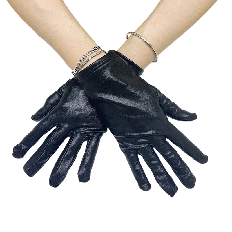 New Fashion Ladies Faux Leather Party Masquerade Prom Dress up Gloves  Metallic Short Gloves for Men Women| Alibaba.com