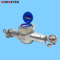 Offre Spéciale – Compteur d'eau à raccord rapide DN25 en acier inoxydable 304/316L R160, certifié CE, directement de l'usine, idéal pour la stérilisation laitière, économique