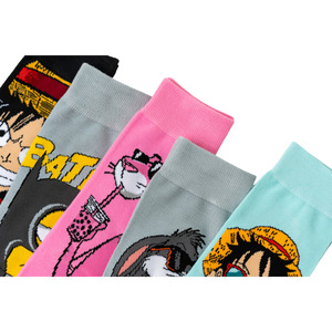 Tide Spring Casual Cotton Anime <strong>Socks</strong> One Piece Luffy for for Men &amp; Women; Mid-Calf Anti-slip Trendy <strong>Socks</strong> - Product Image 2