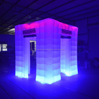 Photobooth gonflable à éclairage coloré, photobooth gonflable à LED, tente photobooth gonflable