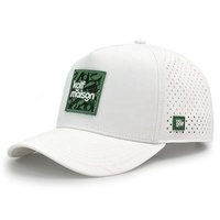 HS41 Gorra de Béisbol Personalizada al por Mayor de 5 Paneles, de Alta Calidad, con Orificios Cortados con Láser, Logotipo de Goma PVC de Alto Rendimiento