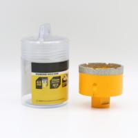 Forets diamantés NAILI Premium à noyau brasé sous vide, finition peinture, 65 mm, longueur de travail 35 mm, pour perçage de maçonnerie, garantie 3 ans