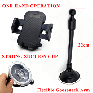 Soporte Universal para Teléfono con Ventosa para Coche, Soporte Flexible para Parabrisas con Cuello de Cisne, Soporte Manos Libres para Teléfono Celular - Product Image 5