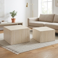 Vente en gros de tables basses écologiques - Meubles de salon contemporains en gros |   Taille personnalisée 2 pièces/ensemble