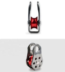 Polea de <span class=keywords><strong>cuerda</strong></span> de 30KN de aleación de aluminio, polea giratoria única para escalada en <span class=keywords><strong>roca</strong></span>, árbol fijo, rappel, Arborist Rescue - Product Image 6