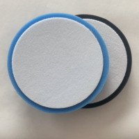 Tampons éponge de polissage et de lustrage de 6,5 pouces pour plateau de support de 6 pouces (150 mm) pour polisseuse de voiture, pour le polissage et le cirage