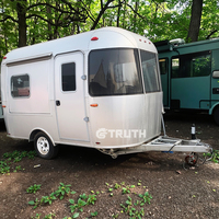 Fourgonnette de camping tout-terrain compacte et robuste, caravane de travail, camping-car fermé pour camion, remorque de voyage pour camping-car