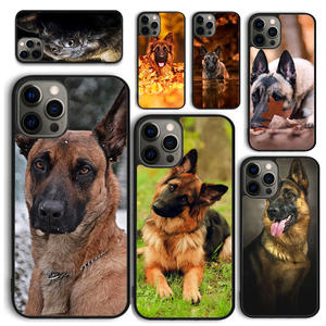 Belga <span class=keywords><strong>Malinois</strong></span> cachorro perro UV pintura impresión sublimación TPU silicona teléfono funda para iPhone 11 12 13 14 15 16 Pro Max - Product Image 1