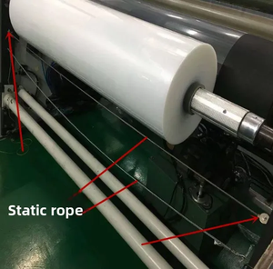 Cordon antistatique en fibre d'argent de 1 mètre pour machine d'impression et de laminage, cordon conducteur <span class=keywords><strong>statique</strong></span> pour textiles enduits - Product Image 3