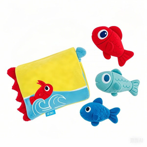Plush Dog Toy Movie Night Theme Blind <b>Box</b> <b>Treat</b> Dispensing Interactive For Dogs Cartoon Style - Product Image 3