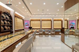 Ensemble de mobilier de magasin de bijoux de luxe sur mesure et respectueux de l'environnement |   Comptoir de présentation en bois avec service de design d'intérieur complet et éclairage LED - Product Image 5