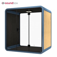 Soundbox démonté maisons préfabriquées aviation aluminium insonorisé intimité chien chat cabine avec système de ventilation