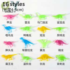 <span class=keywords><strong>Mini</strong></span> dinosaurio de juguete que brilla en la oscuridad, <span class=keywords><strong>dinosaurios</strong></span> luminosos pequeños, juguetes realistas de plástico para niños y niñas, regalo de cumpleaños - Product Image 2