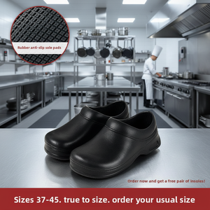 <span class=keywords><strong>Scarpe</strong></span> <span class=keywords><strong>da</strong></span> Lavoro per Chef Antiscivolo in EVA, Impermeabili, Resistenti all'Olio e all'Usura, Leggere, per Uomo e Donna - Product Image 2