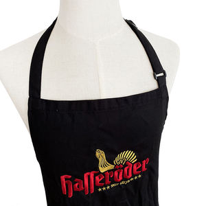 Tablier de chef de cuisine en sergé de coton Offre Spéciale avec logo personnalisé Tablier de travail imperméable pour le personnel Thé au lait <span class=keywords><strong>Café</strong></span> Commercial de haute qualité - Product Image 3