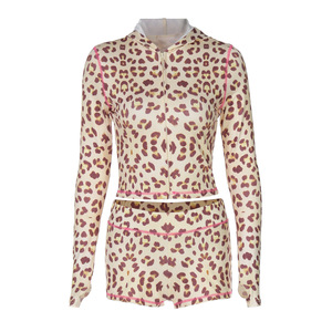 Completi moda <span class=keywords><strong>donna</strong></span> stampa Shorts <span class=keywords><strong>con</strong></span> <span class=keywords><strong>cappuccio</strong></span> primavera abiti <span class=keywords><strong>donna</strong></span> Set due pezzi - Product Image 6